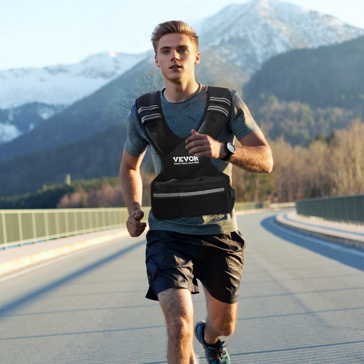 Adjustable Weighted Vest, 11-20lb Weight Vest With 6 Ironsand Weights And  Reflective Stripe, Body Weight Vest Exercise Set For Men Women, Workout Equipment For Strength Training Running Jogging